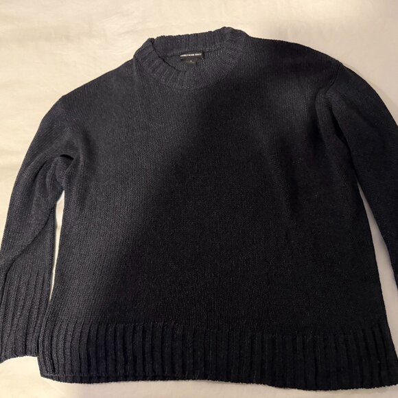 AMAZING WOMEN LIMITED EDITION VINTAGE SOMETHING NAVY SWEATER SIZE M - Picture 1 of 3